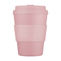 Ecoffee Cup "Local Fluff" rose 350ml, idéal pour les amateurs de café conscients de l'environnement, réutilisable et tendance.