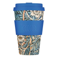 400ml Ecoffee Cup WMG Lily, artistique conçu avec motif floral, pour durable plaisir du café, chez beanarella
