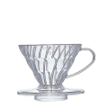 Porte-filtre à café Hario V60 en plastique transparent, taille 01 (1-2 tasses).