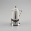 Cafetière italienne – Originale – Cafetière italienne en porcelaine et aluminium - pour 1 tasse - Mini 1 Cup - Design 5