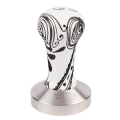 Tamper Motta Black & White, 58 mm, outil barista professionnel.