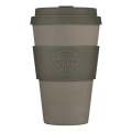Ecoffee Cup - Gobelet à café durable en gris, 400ml – Molto Grigio, idéal pour les déplacements, résistant au lave-vaisselle et sans BPA, fabriqué à partir de PLA écologique.