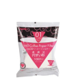 Packung mit 100 Hario Papierfiltern, ideal für 1-2 Tassen, aus hochwertigem, feinporigem japanischem Papier für einen unverfälschten Kaffeegeschmack.
