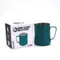 Rhino Classic Milk Pitcher 450ml Teal Blue Edelstahl Milchkännchen pulverbeschichtet für Latte Art