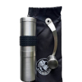 Rhino Hand Grinder Tall moulin à café de voyage avec sac de transport et poignée détachable