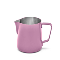 Rhino Classic Milk Pitcher 450 ml in Pink Marshmallow aus pulverbeschichtetem Edelstahl auf weissem Hintergrund