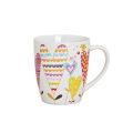 Tasse - Herzdekor - aus Porzellan - 300ml - Design 2