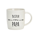 Mug en porcelaine avec l'inscription "Bester Papa", 340ml, idée cadeau parfaite pour les pères, idéal pour le café ou le thé.