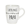 Tasse en grès avec l'inscription 'Papa Préféré', idéale pour 340ml de café ou de thé, cadeau parfait pour la Fête des Pères.



