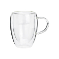 Tasse - doppelwandig - aus Glas - 350ml