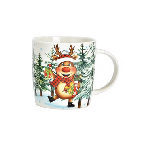 Frohes Fest Hirschtasse | Weihnachtszauber | Porzellan