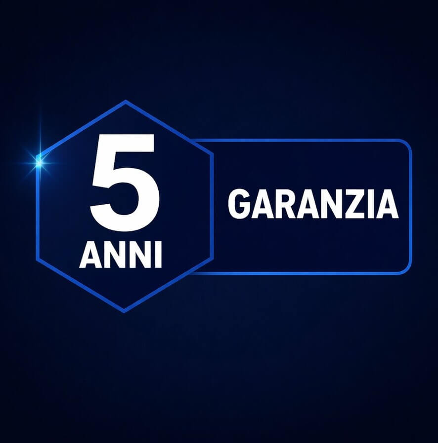 5 anni di garanzia