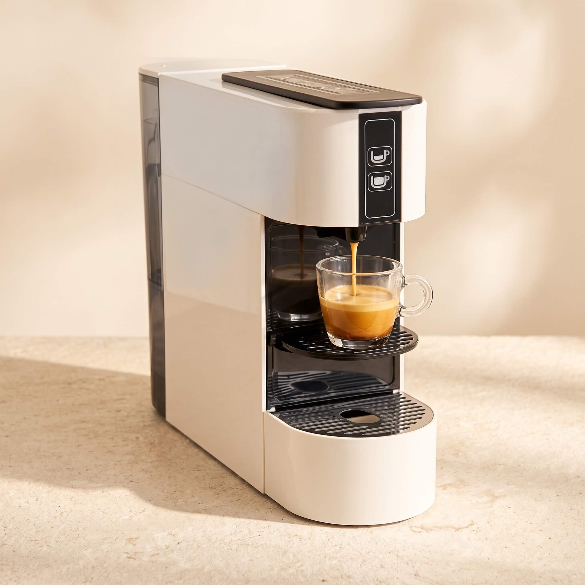 Machine à café à capsules Puk White Edition