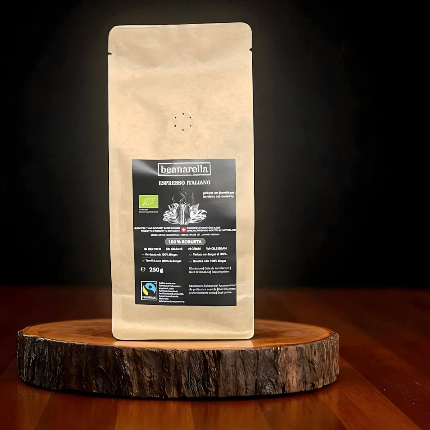 espresso italiano – Bio‑Espresso‑Bohnen von beanarella