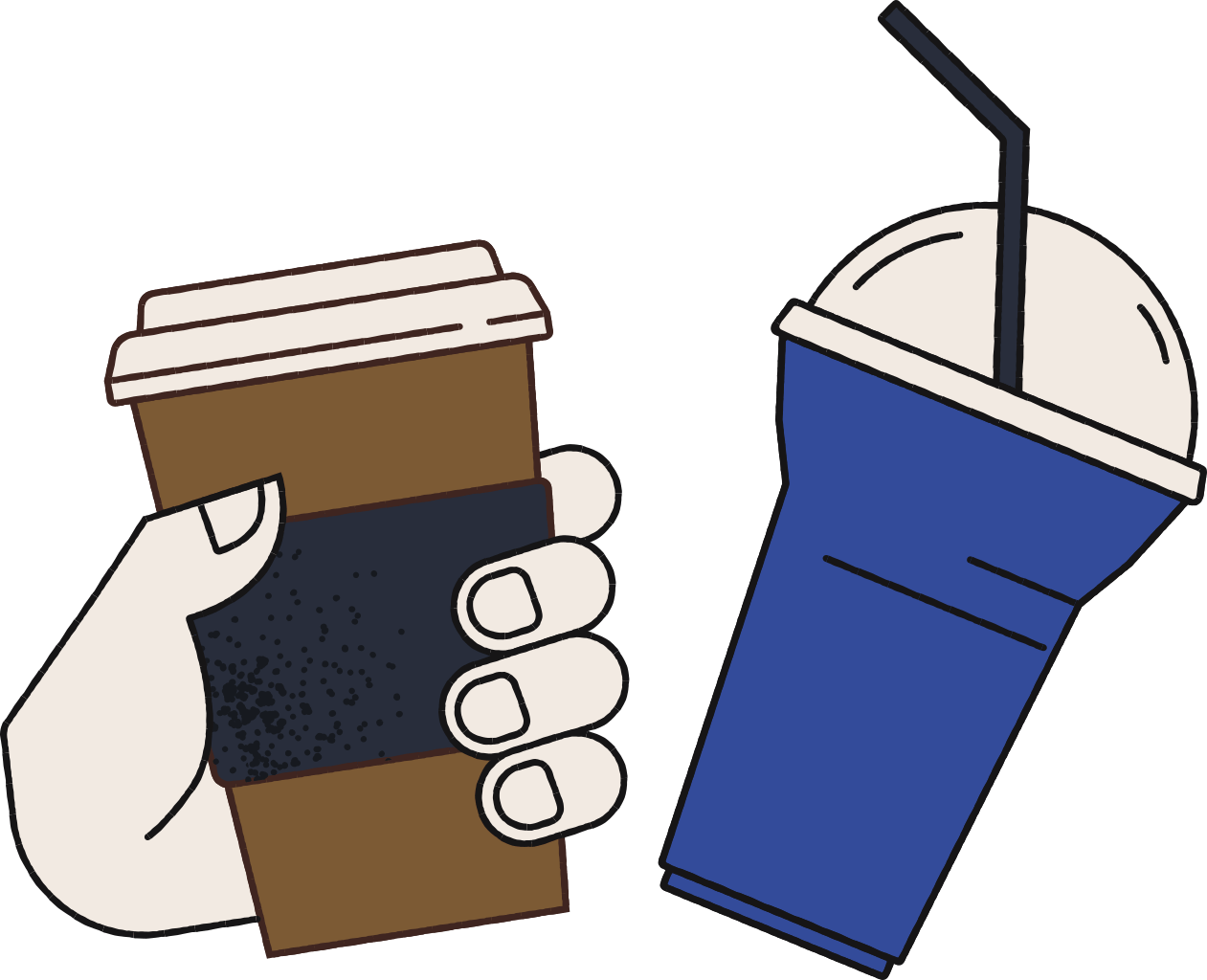 Nachhaltige Coffee‑to‑go‑Becher – heiss & kalt