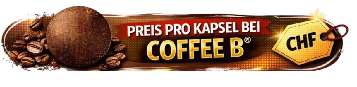 Preis pro Kapsel bei Coffee B – Coffee Ball mit Kaffeebohnen