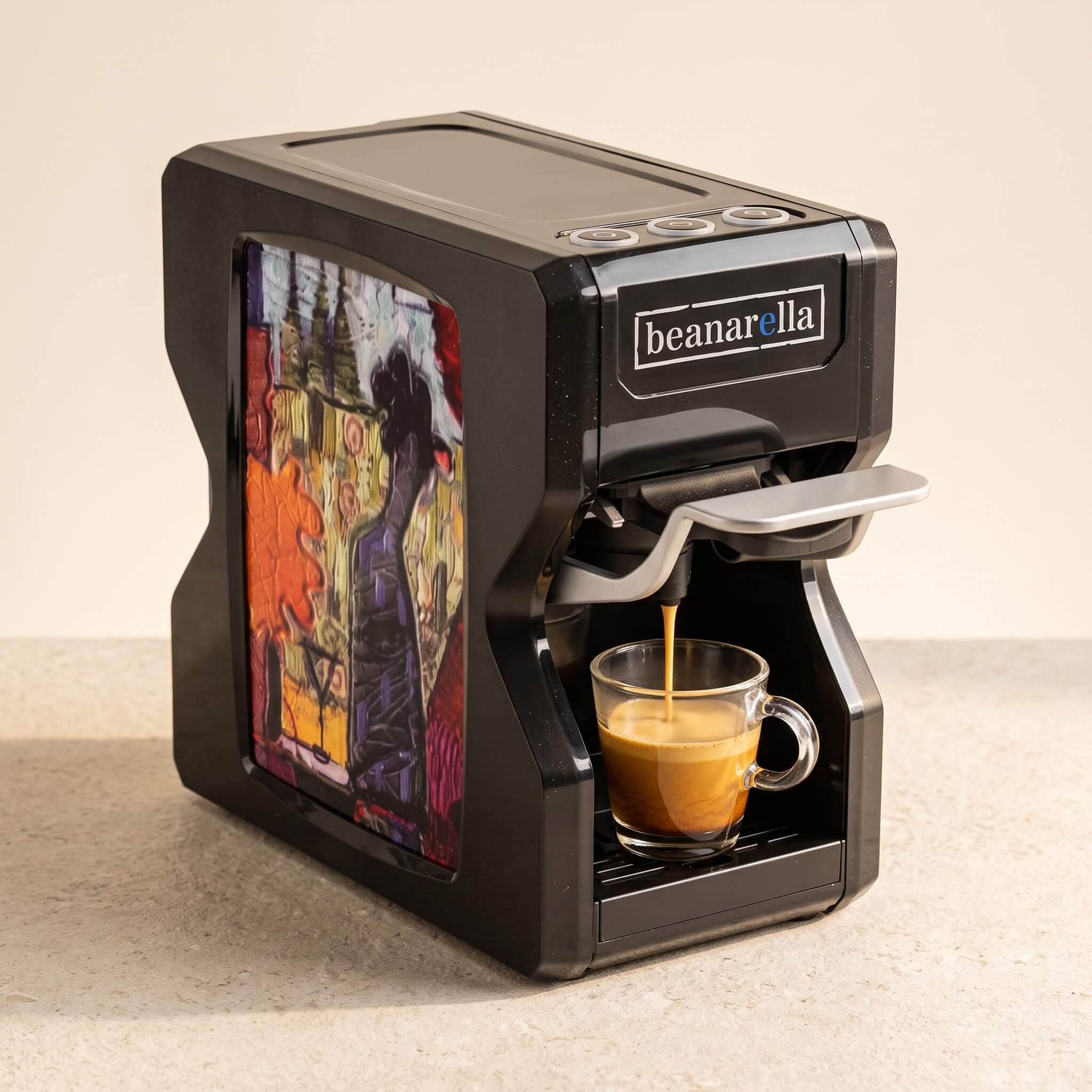 Machine à café à capsules Nori Ivresse de Couleurs Noir
