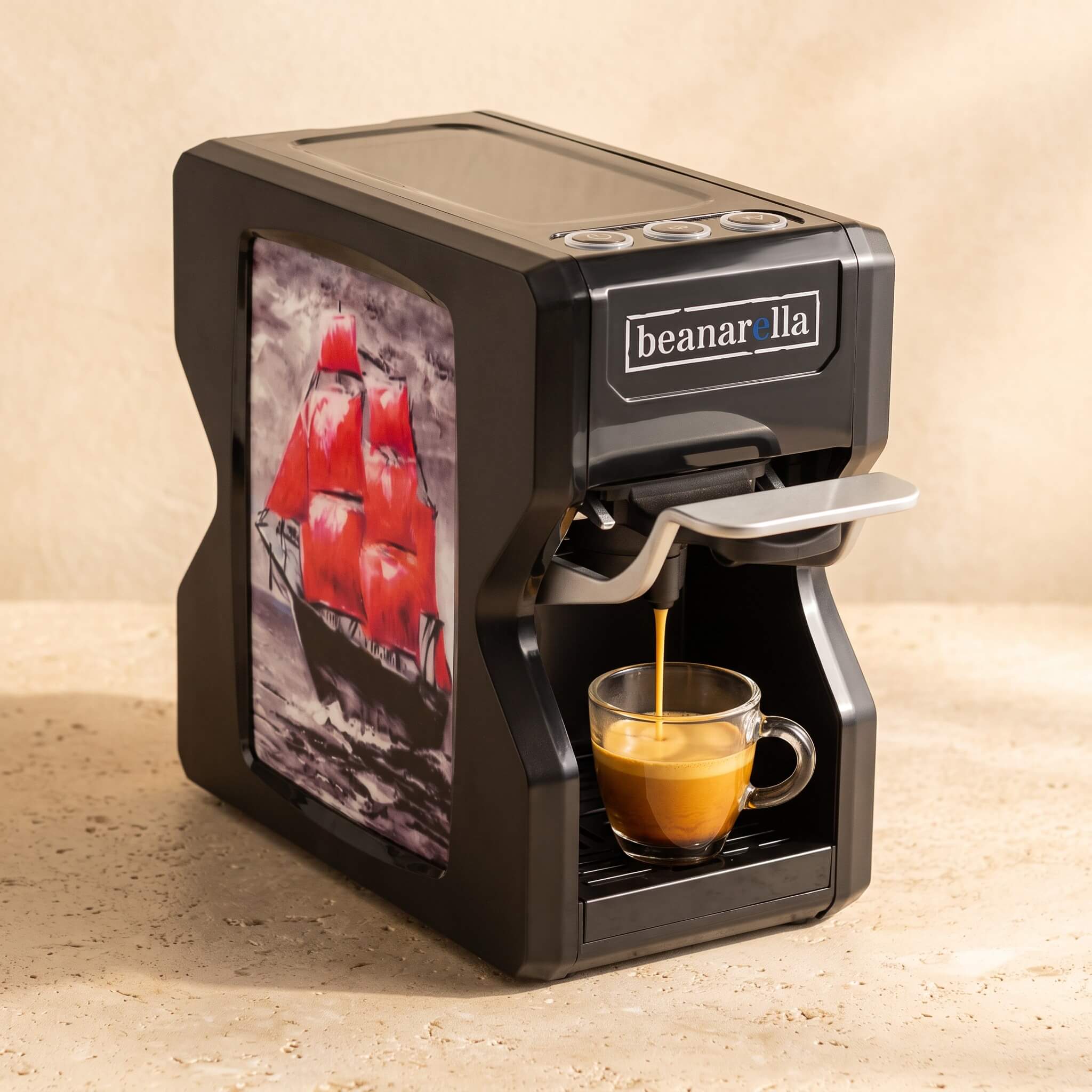 Machine à café à capsules Nori Appel du Large Noir