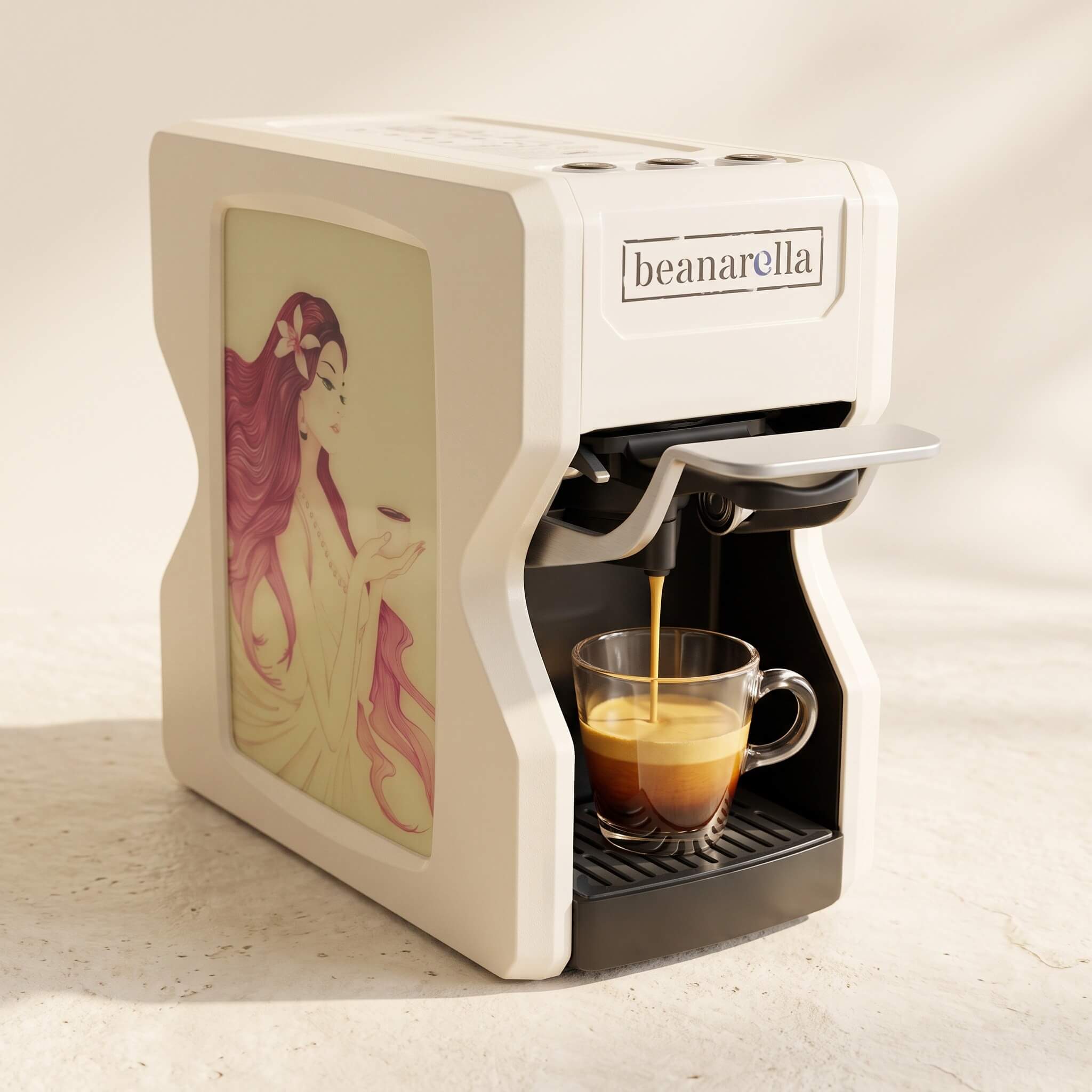 Machine à café à capsules Nori Muse du Café Blanc