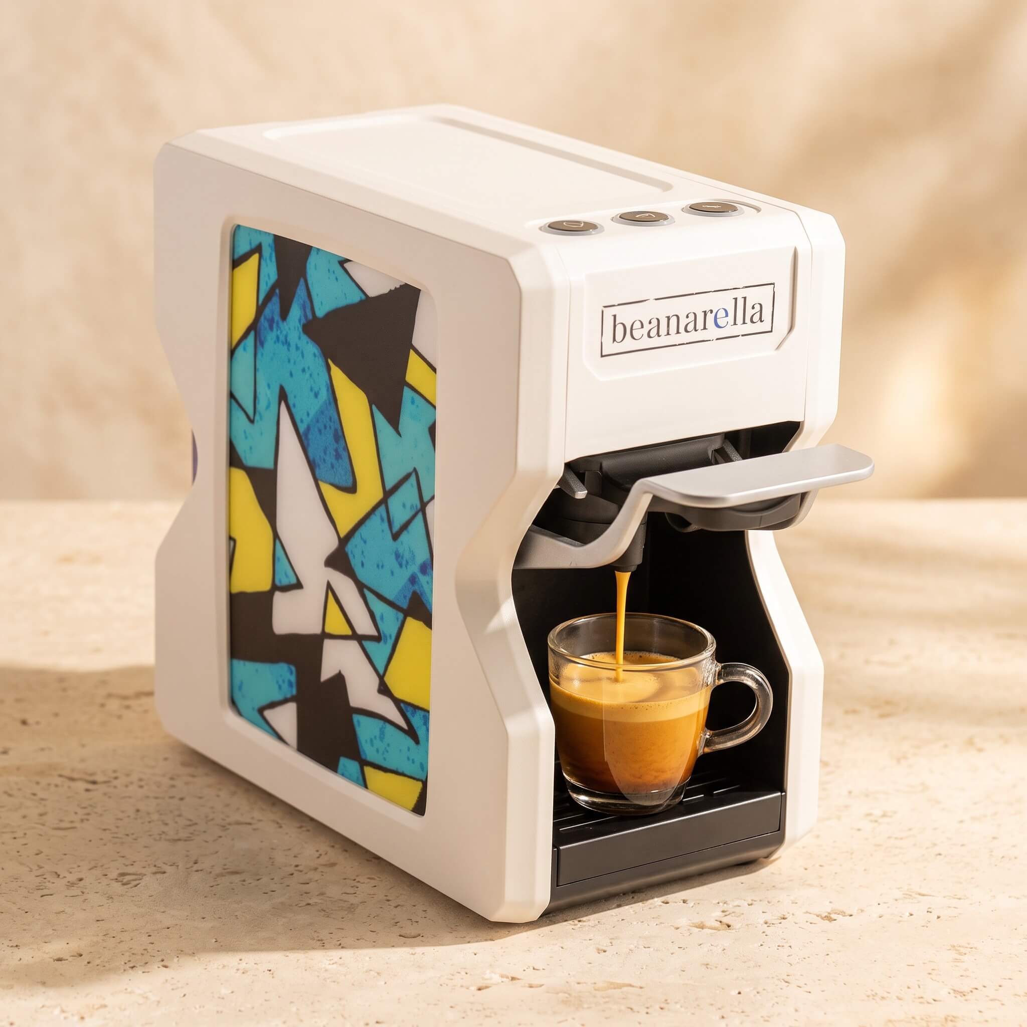 Machine à café à capsules Nori Kaléidoscope Blanc