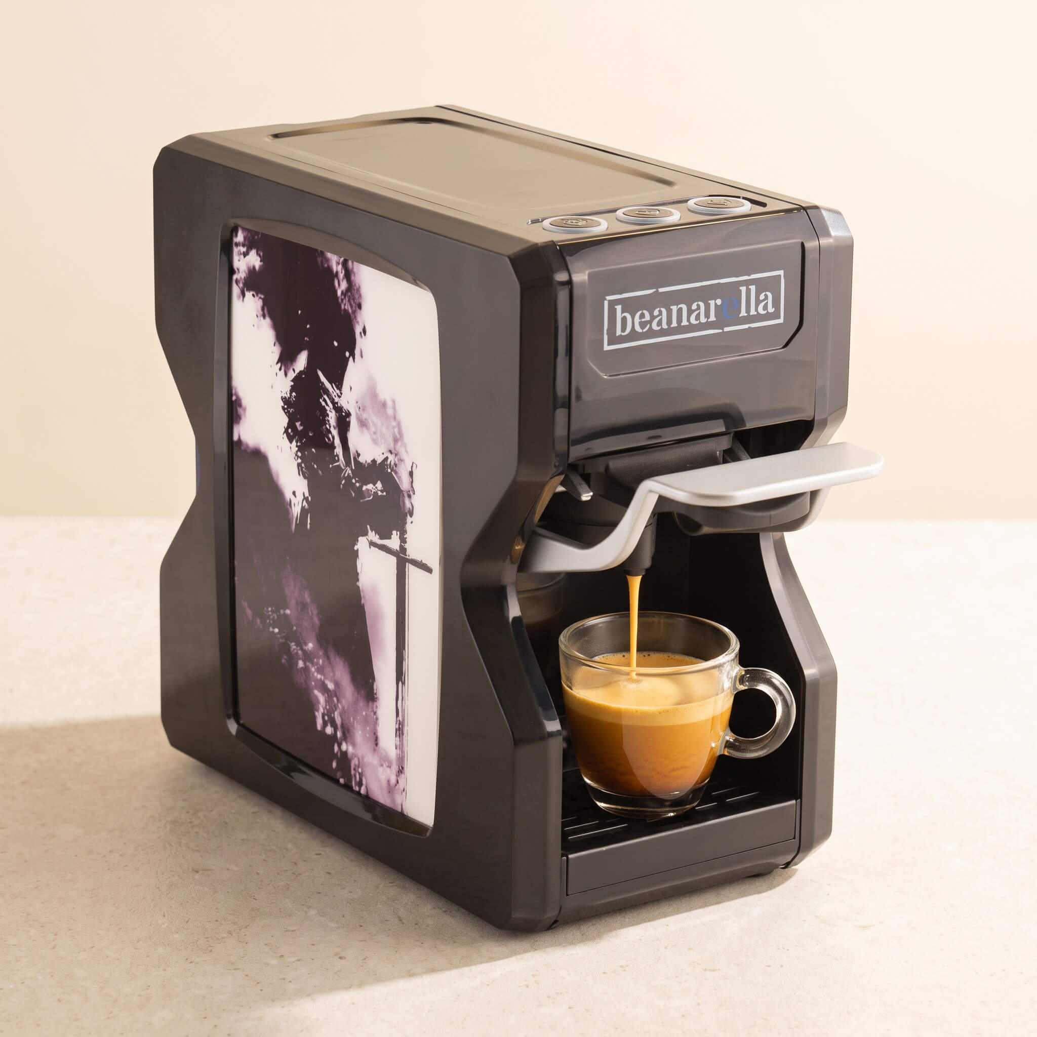 Machine à café à capsules Nori Chevalier de l'Ombre Noir