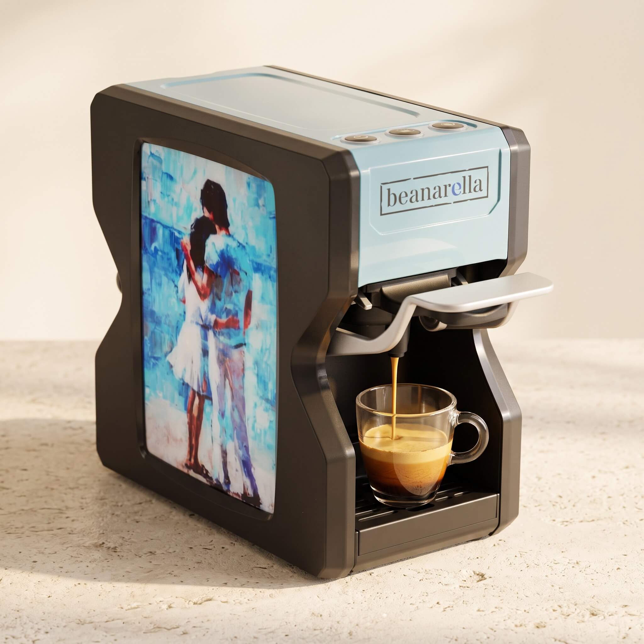 Machine à café à capsules Nori Amour d'Été Bleu