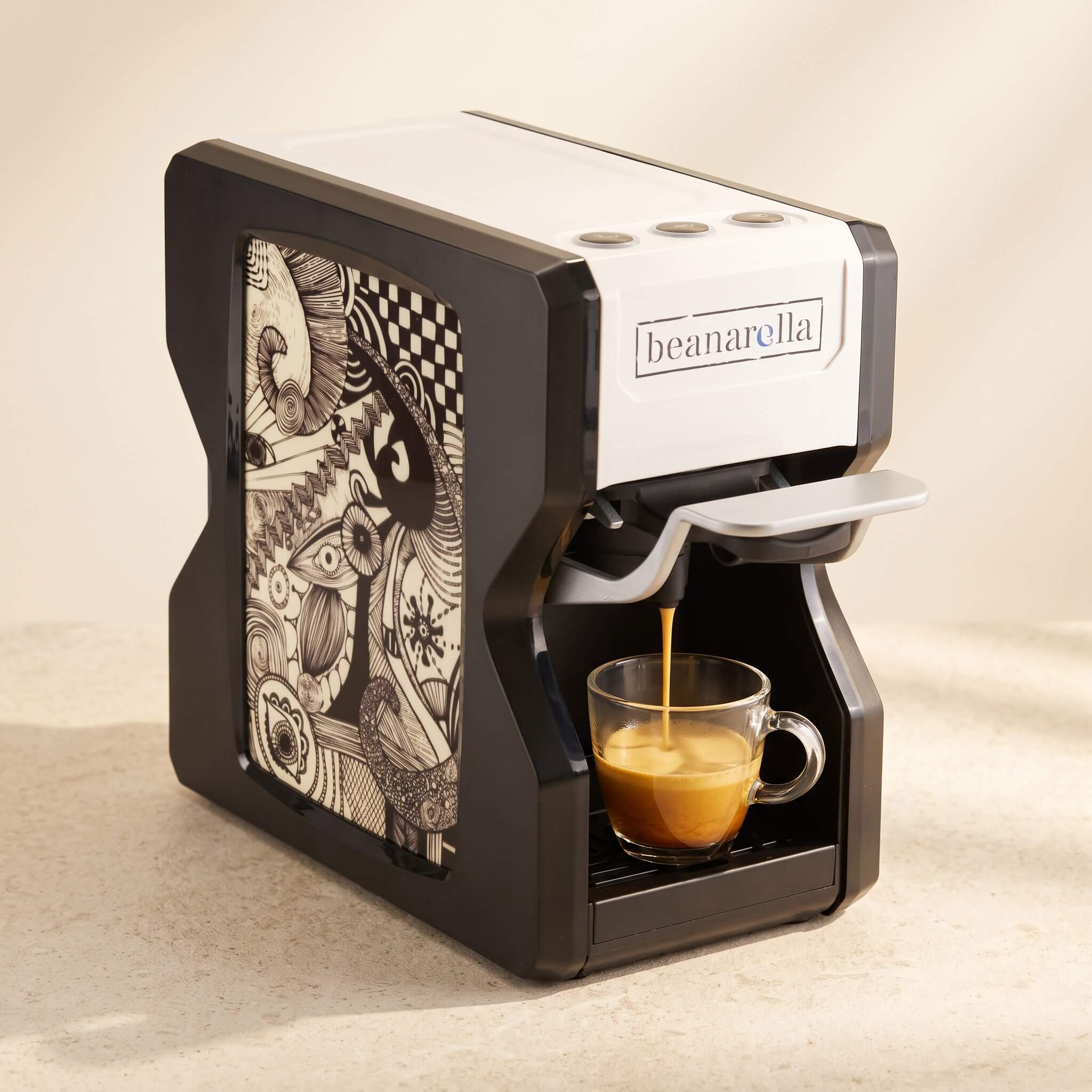 Machine à café à capsules Nori Rêverie Blanc-Noir