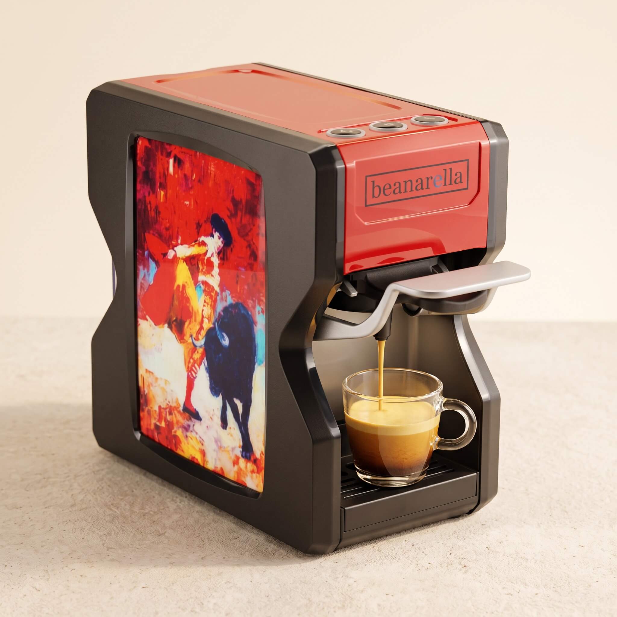 Machine à café à capsules Nori Torero Rouge
