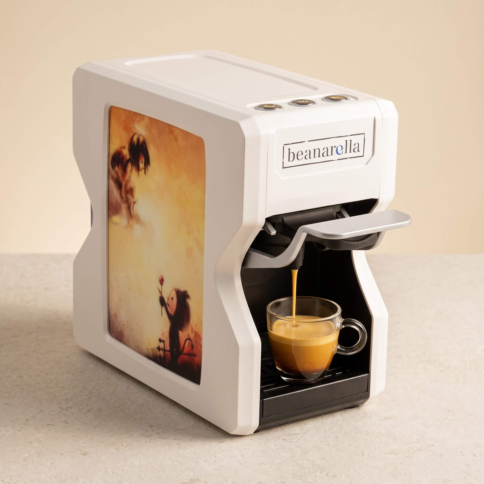 Machine à café à capsules Nori Petit Diable Amoureux Blanc